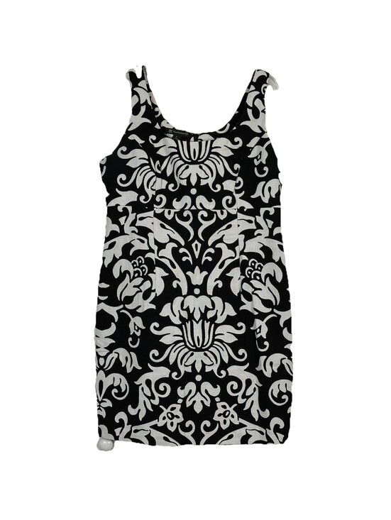 INC International Concepts Dresses & Skirts - INC International Concepts Sz 16 Black White Damask Floral Arabesque Dress